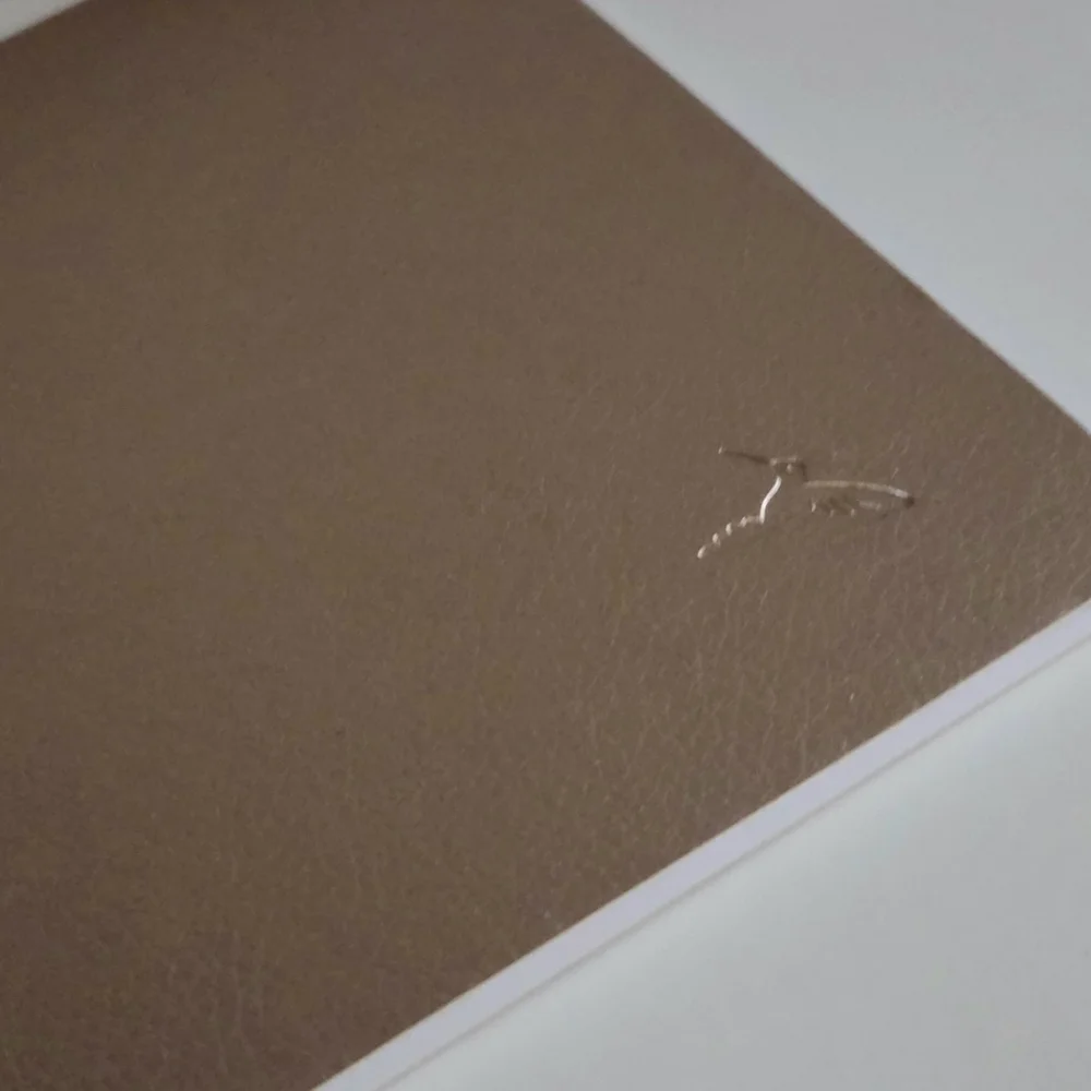 Papyrus Stiched Lined Large Journal  Notebook Gingko Gold